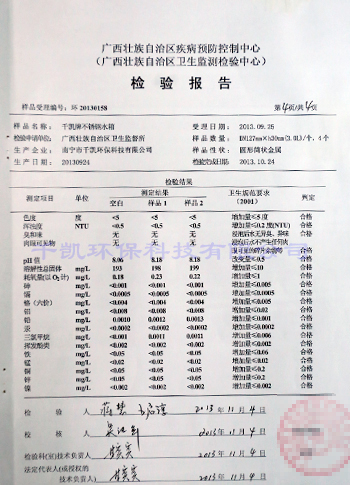 產(chǎn)品檢測報告2